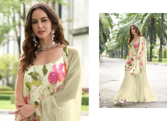 Stylish Chinnon Sharara