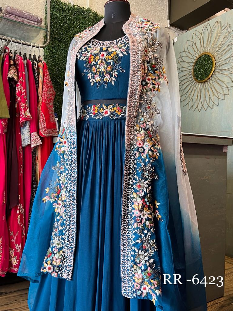 Indo Western Lehenga Rasvika