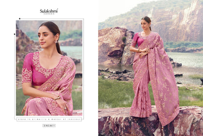 Sulakshmi Tissue Silk Saree with Jacquard Blouse