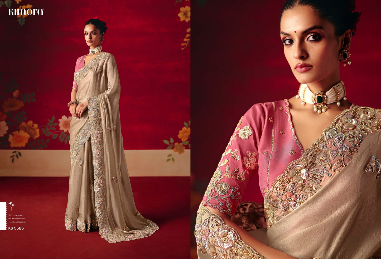 Ravishing Ethnic Look Is This Dazzle In Our Party Wear Fancy Saree