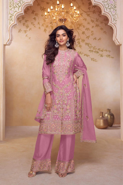 Intricate Artistry in bloom Plazo suit