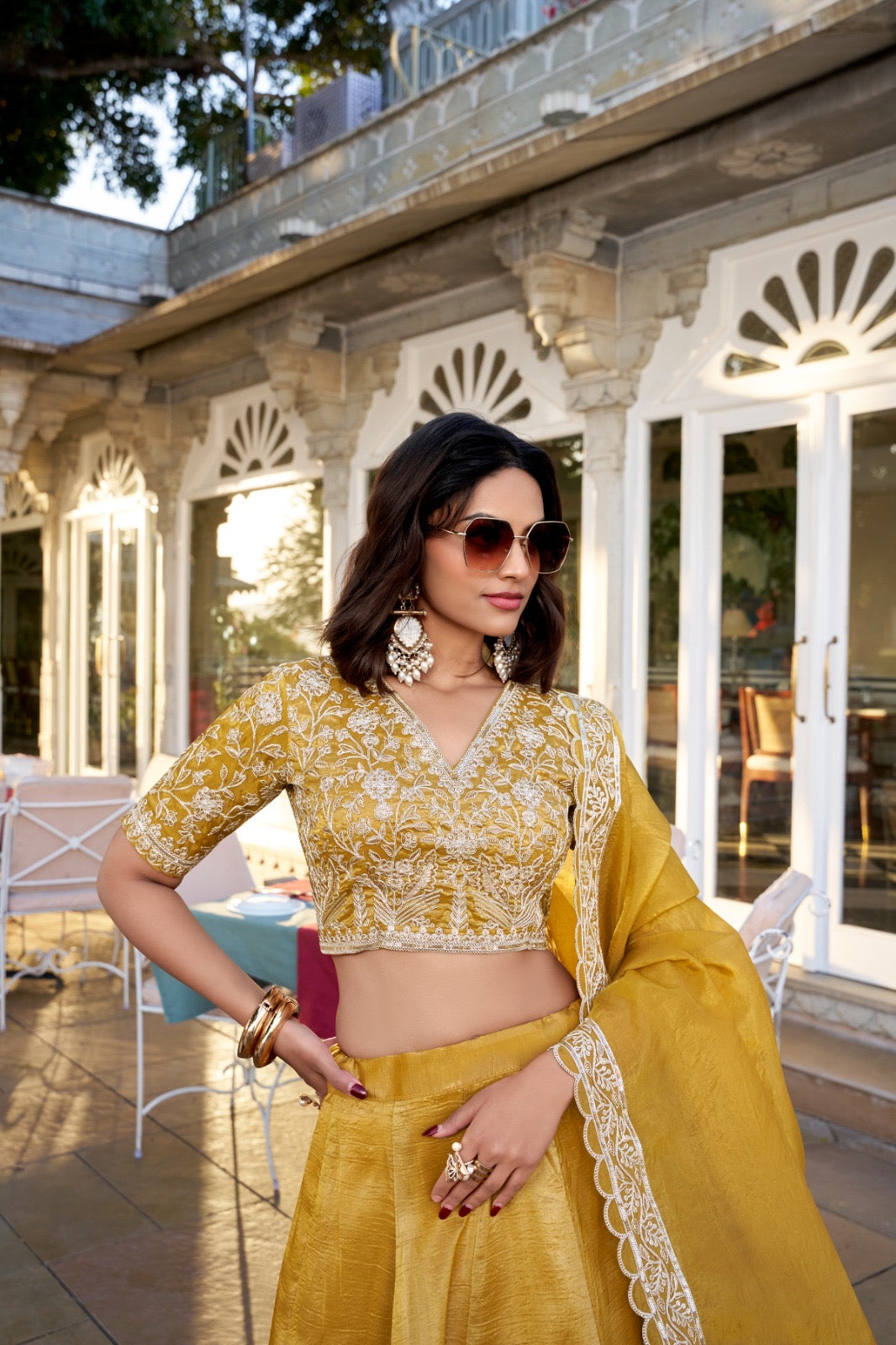 Goldie vibes Lehenga Choli for golden moments