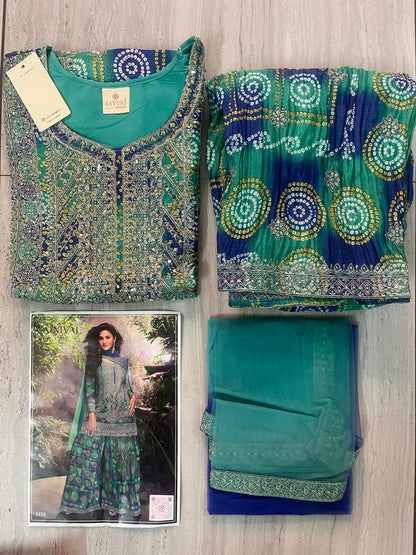 Radiant Bloom Festive Palazzo Set