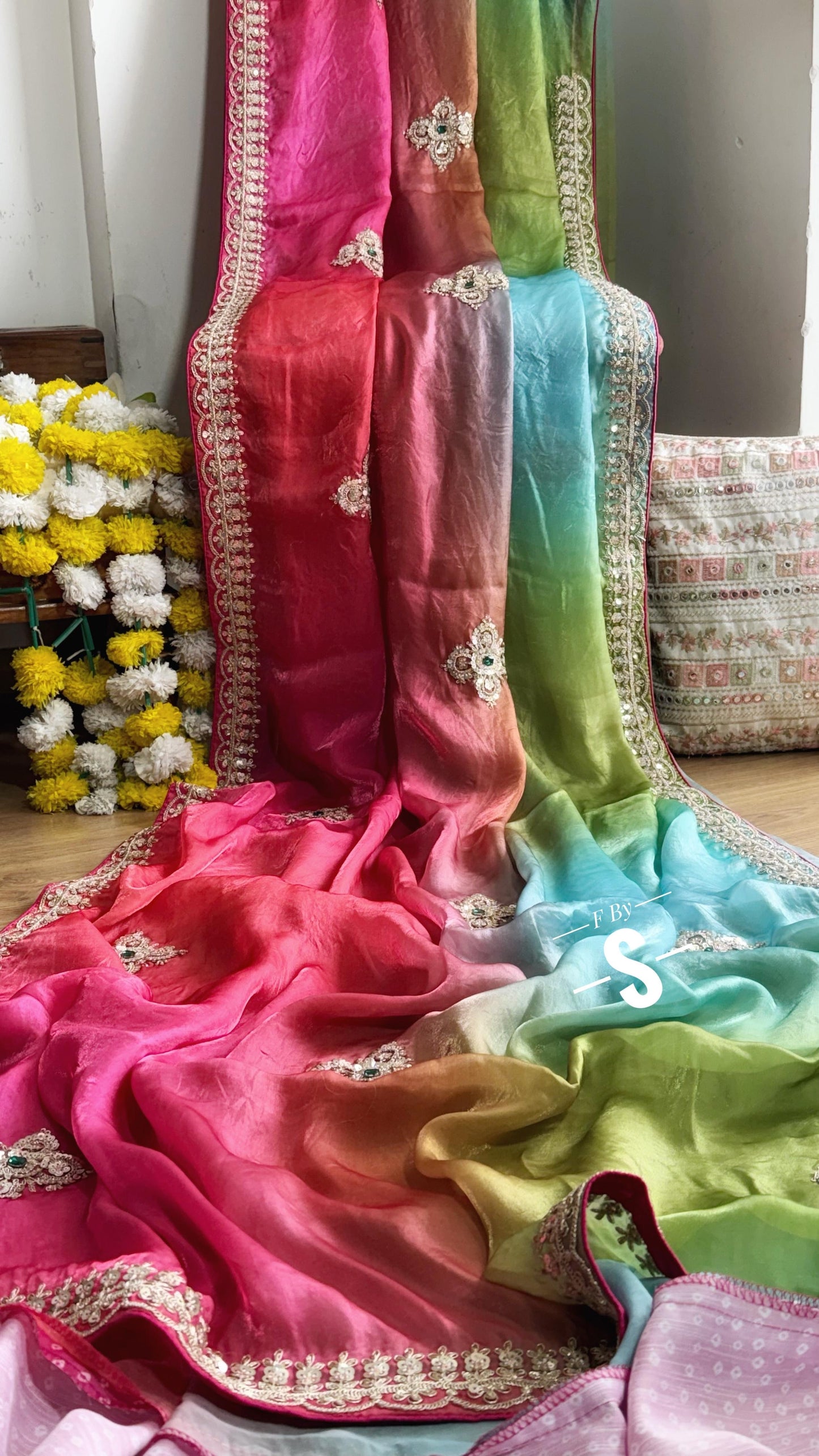 Gorgeous Satin Silk Saree