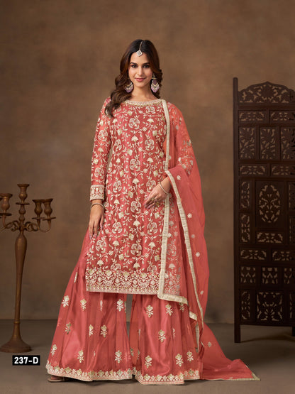 Timeless Elegance Embroidered Sharara Set