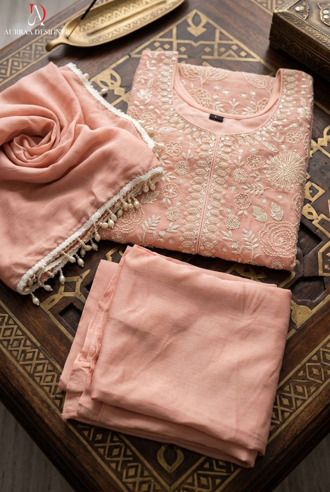 Serene Pastel Shades Festive Sharara Set