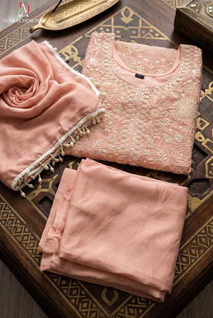 Serene Pastel Shades Festive Sharara Set