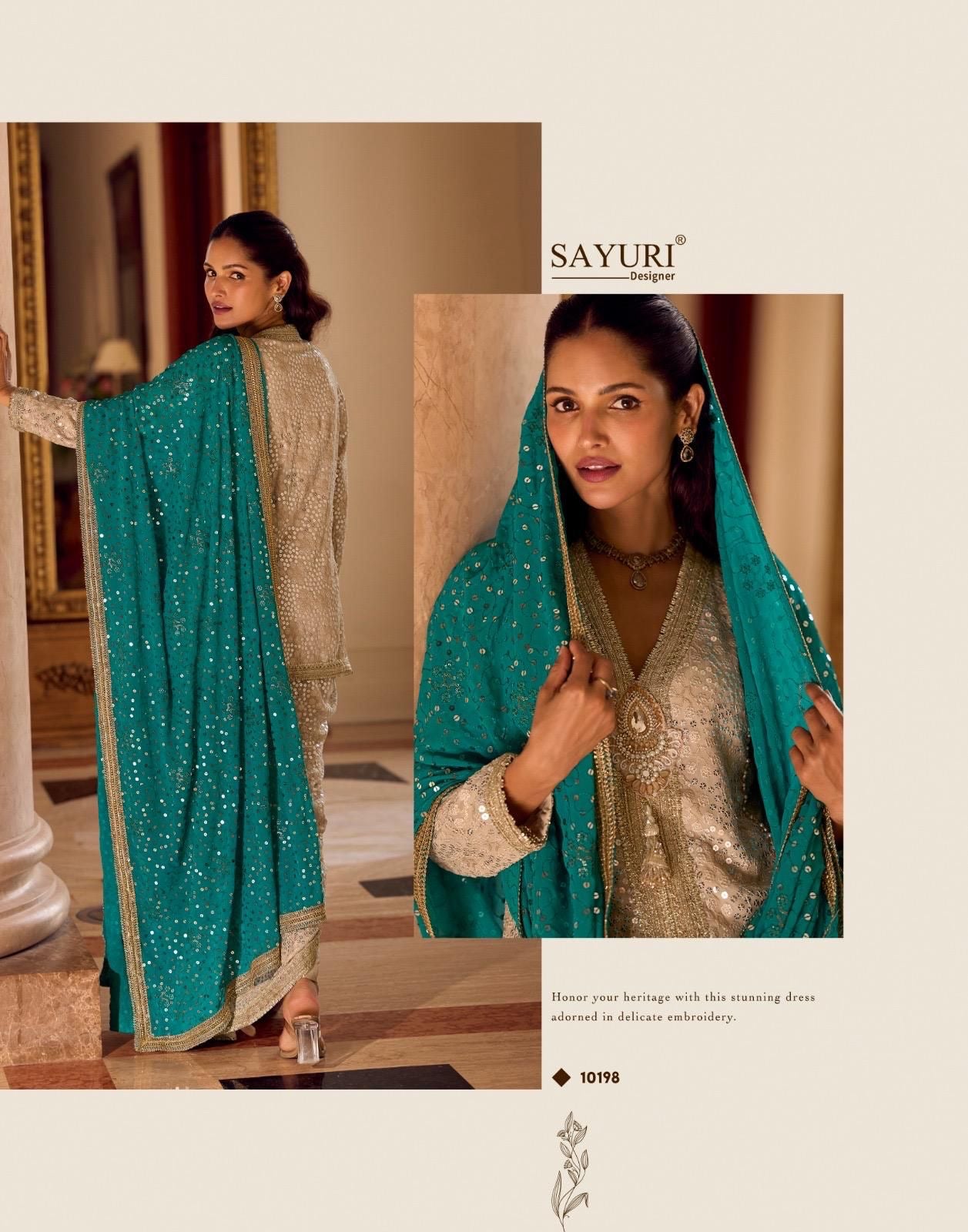 Dhoti style draped pants with Peplum Kurta