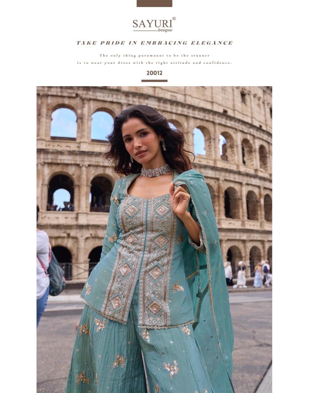 Global Ethnic Charm Sharara Set