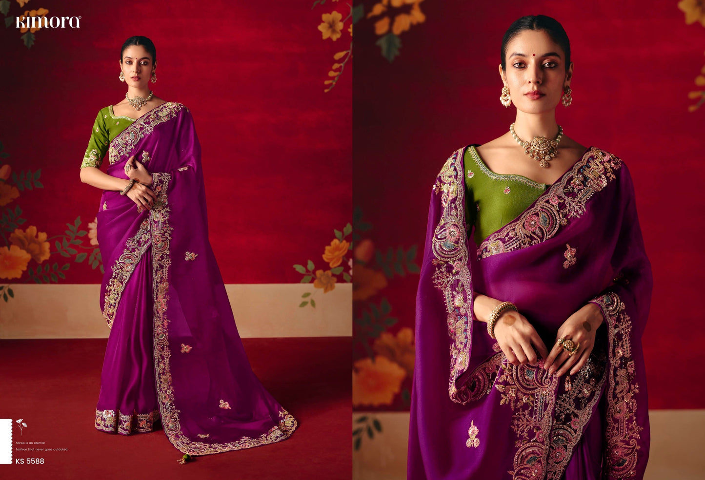 Ravishing Ethnic Look Is This Dazzle In Our Party Wear Fancy Saree