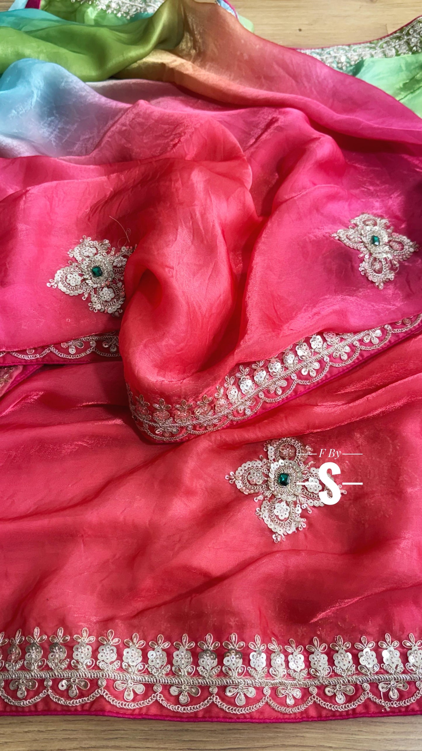 Gorgeous Satin Silk Saree