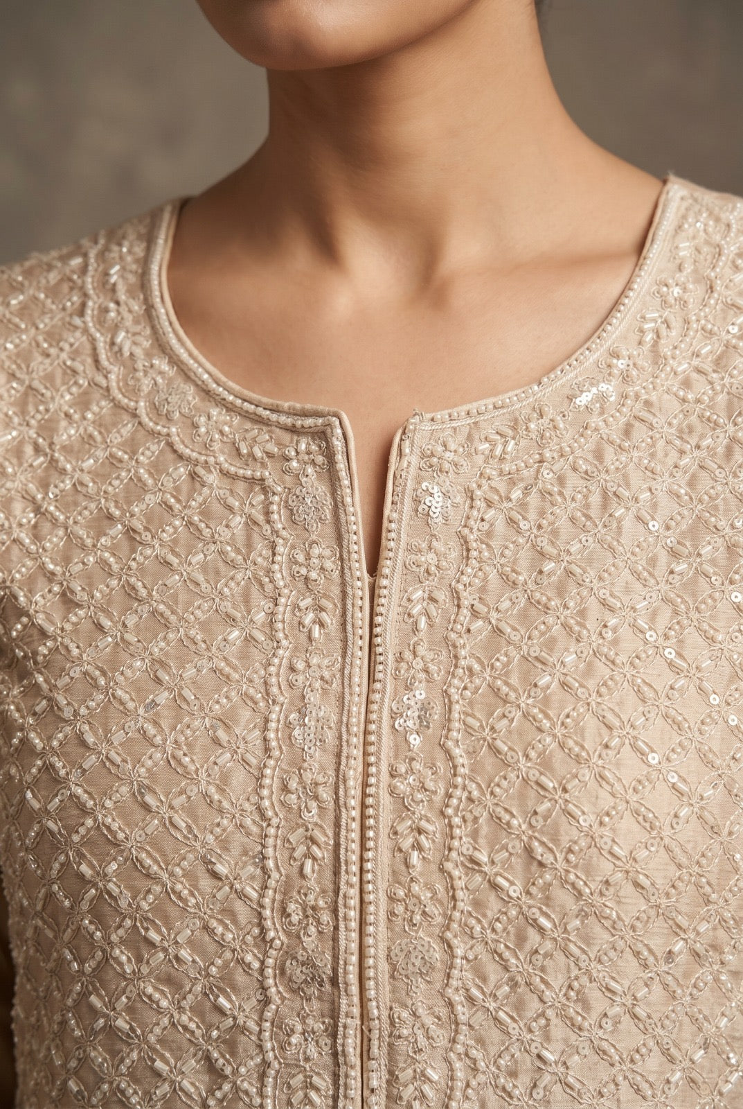 HEAVY LOOK BEADS WORK WITH SHARARA