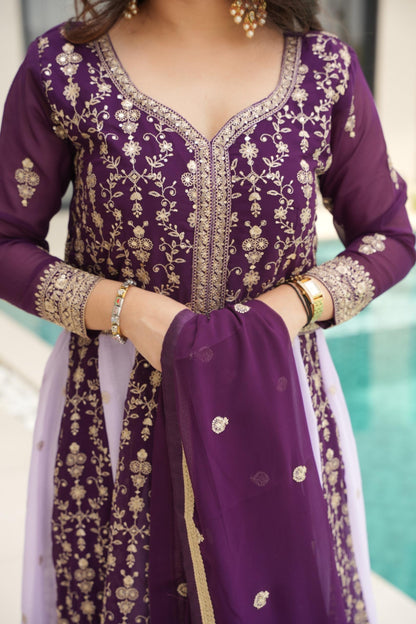 Elegant Traditionalist Anarkali Gown