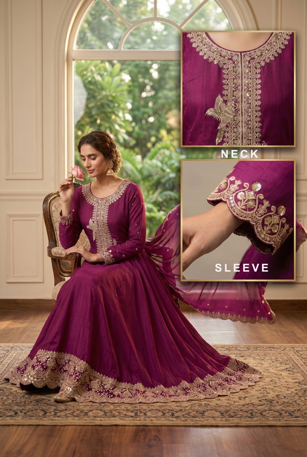 Aurraa Roohaa Premium Festive Embroidered Anarkali Suit Collection