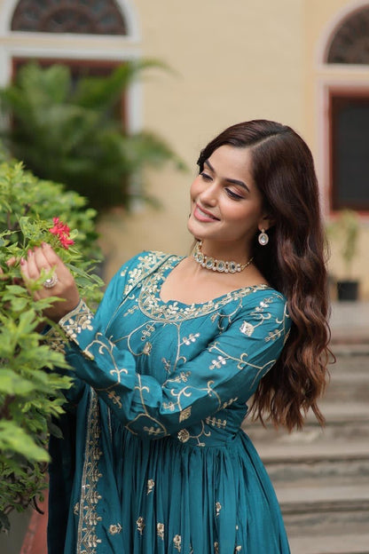 DESIGNER READYMADE TOP-SHARARA-DUPATTA Festival Wear