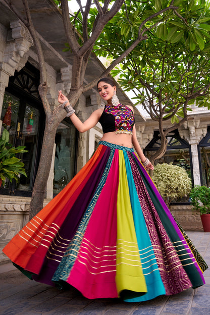 Rainbow Rasiya Navratri Lehenga Choli