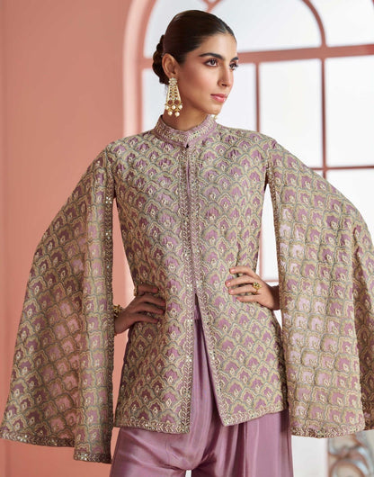 Dramatic flowing volume with intricate designs
