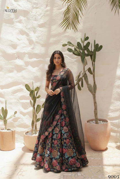 Single Beautiful Printed Readymade Lehenga With Handwork On Blouse