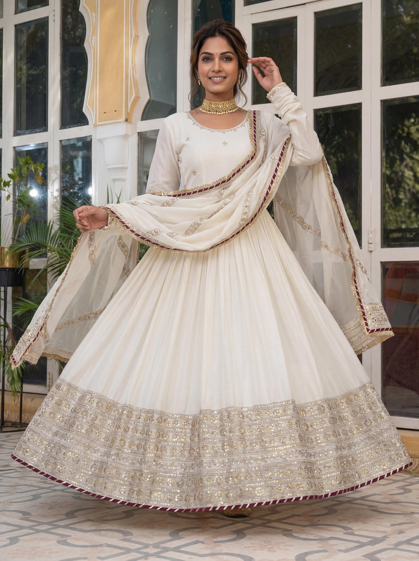 Bright, bold and beautifully ethnic Anarkali Suit
