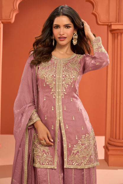 Modern Sharara with front slit Kurti