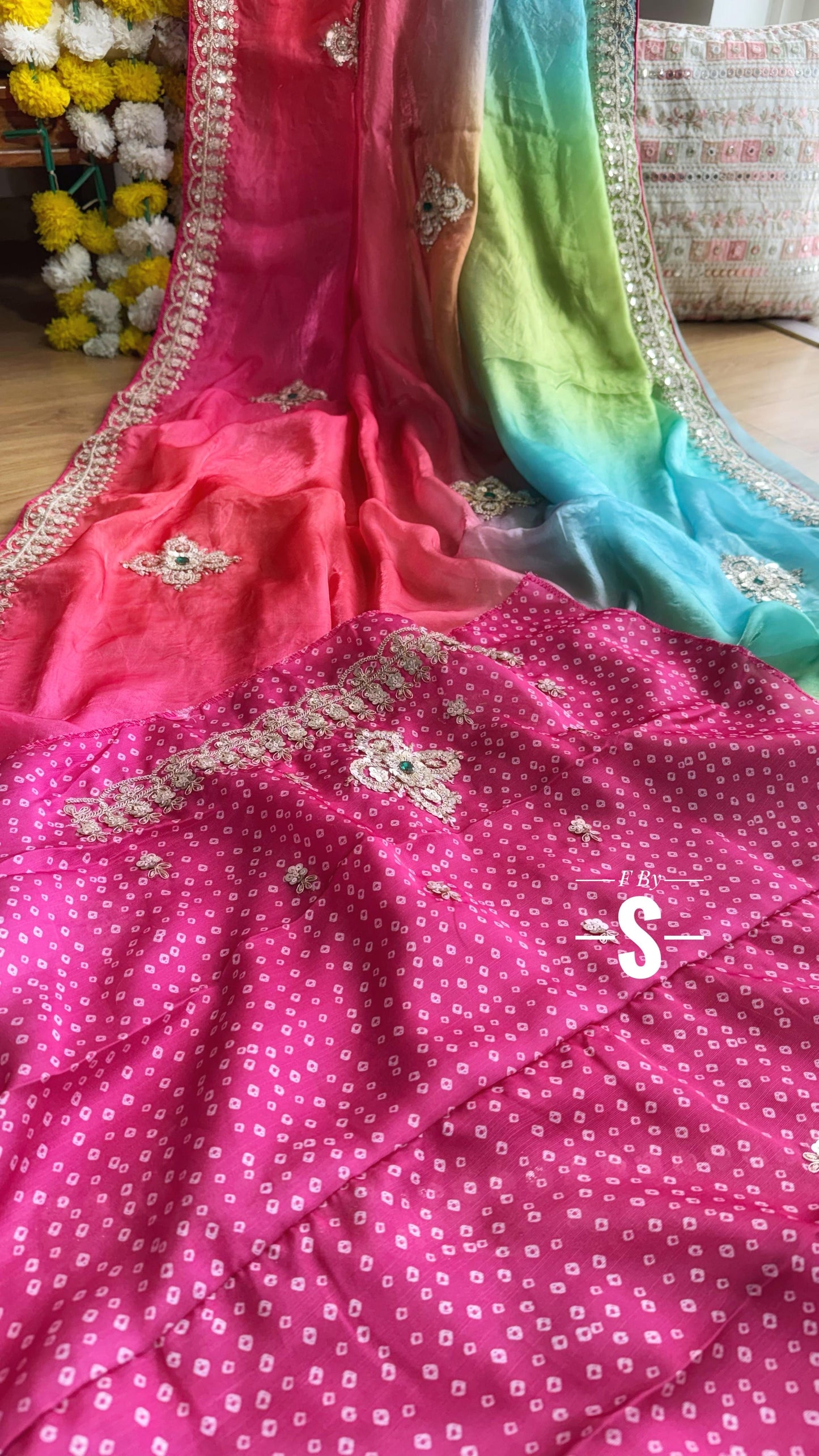 Gorgeous Satin Silk Saree