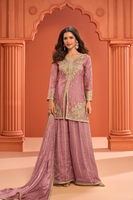 Modern Sharara with front slit Kurti