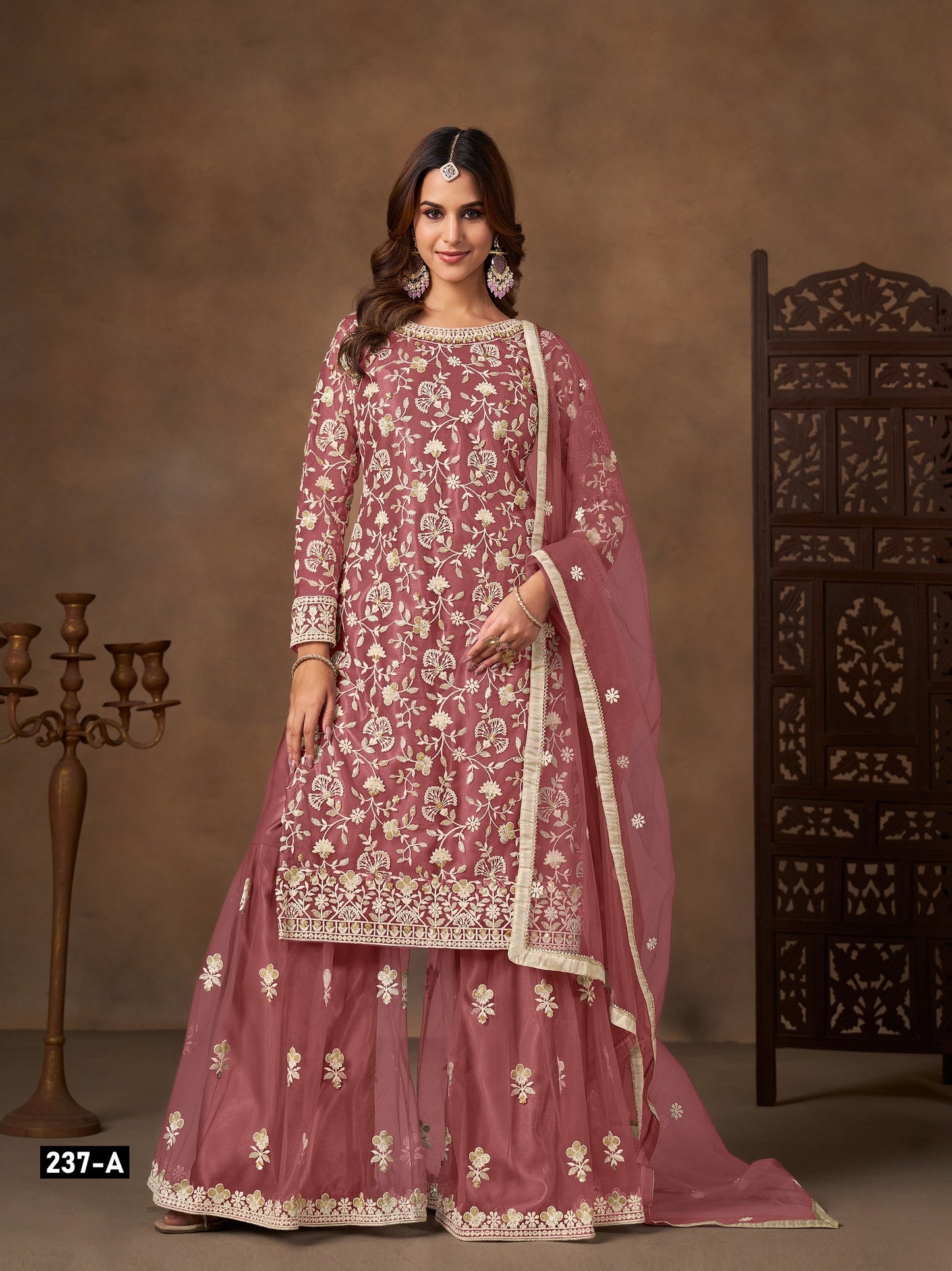 Timeless Elegance Embroidered Sharara Set