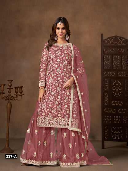 Timeless Elegance Embroidered Sharara Set