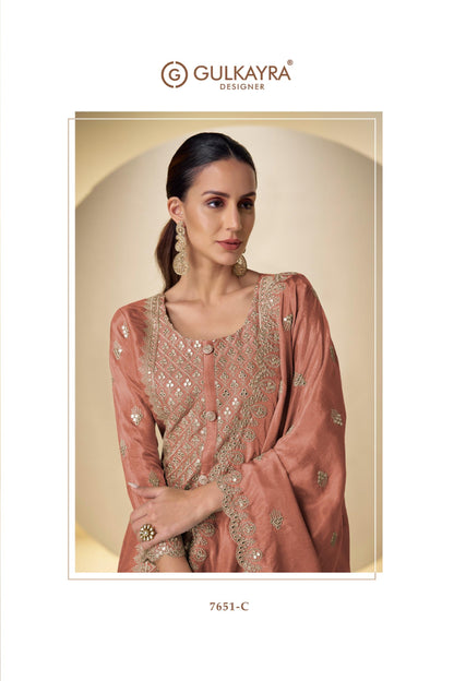 Traditional craftsmanship with modern silhouette embroidered Anarkali set