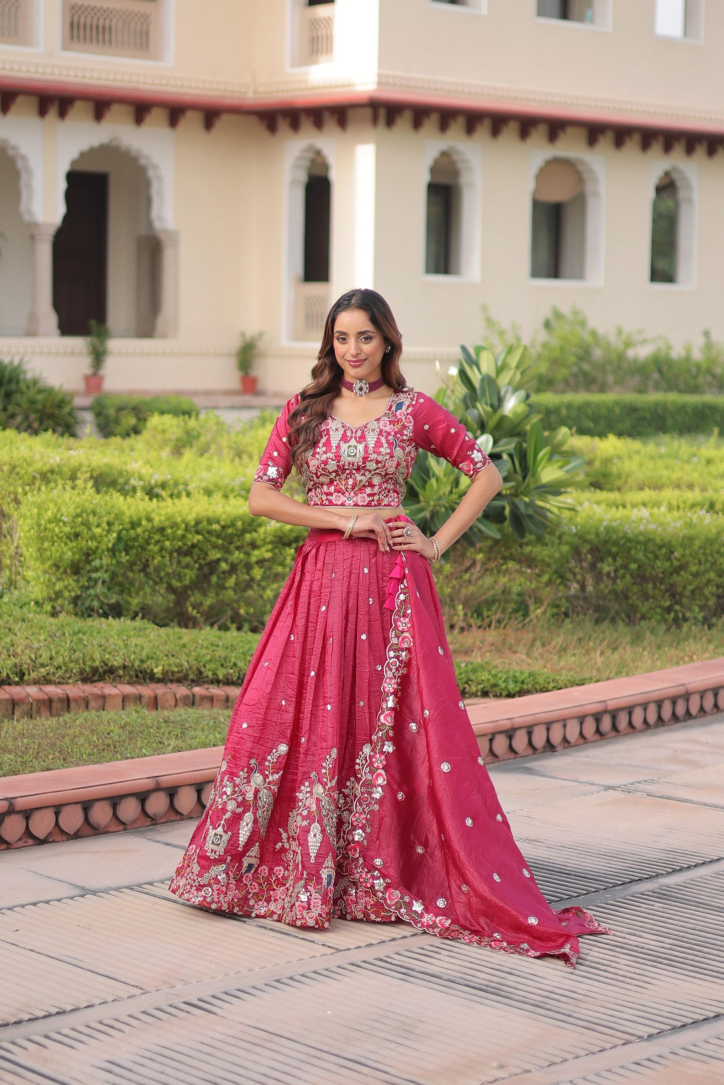 Designer Sequins Embroidered Lehenga choli