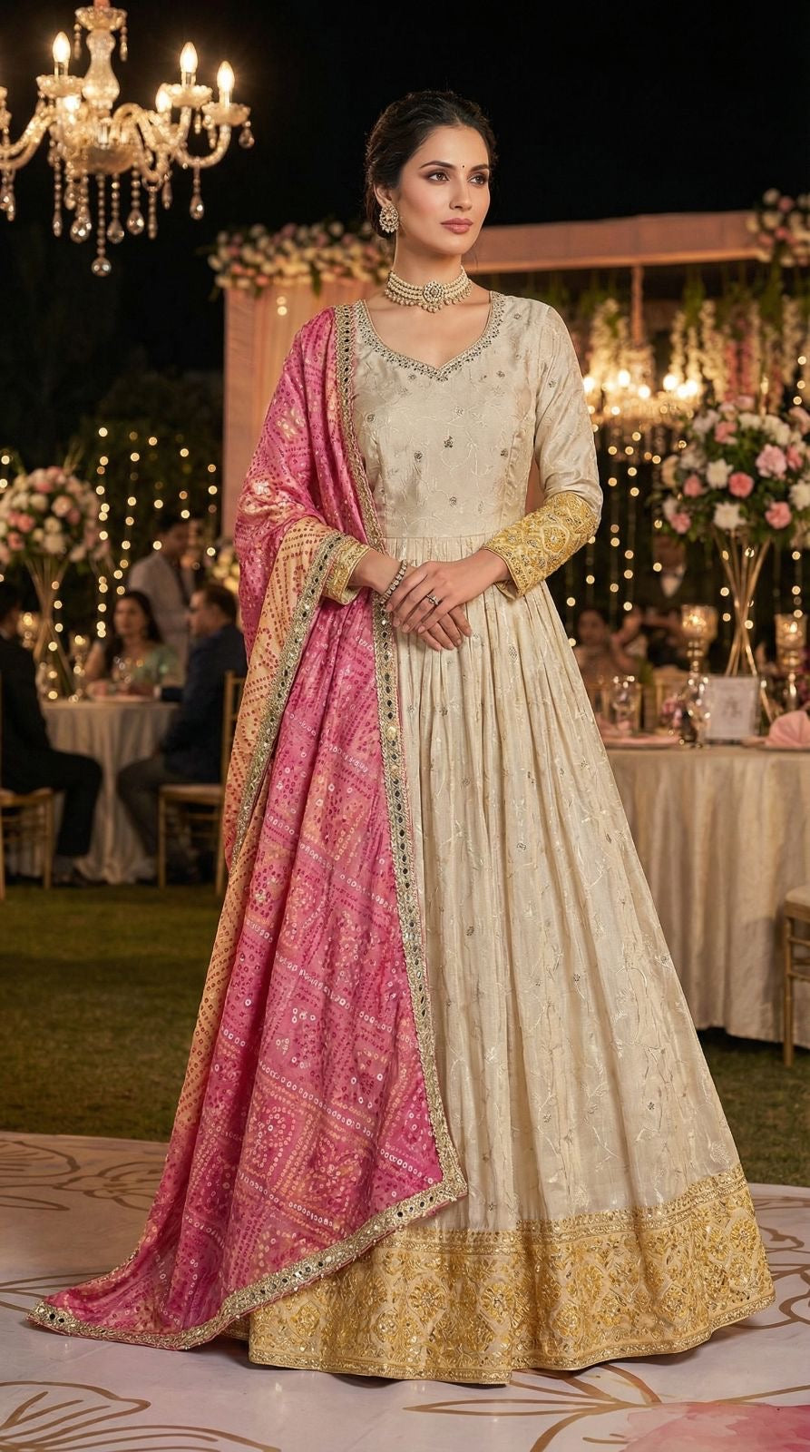 Eternal Ivory Rose Gown