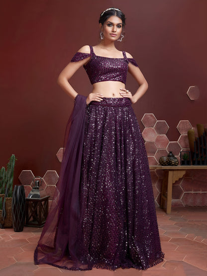 Designer Embroidery & Mirror Work Lehenga Choli | 10 Colours
