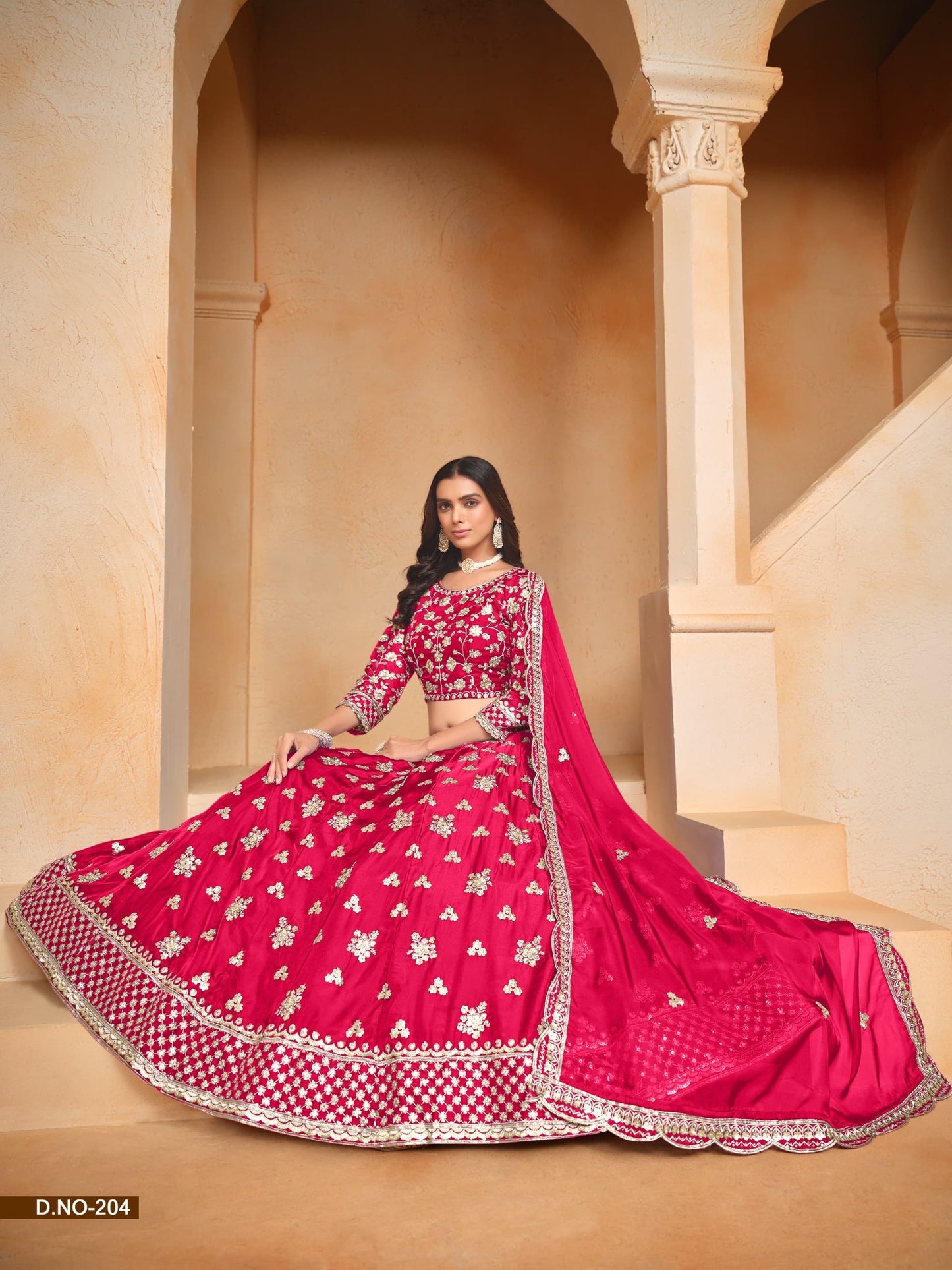 Blossom Organza Zari Work Festive Lehenga Choli with Dupatta