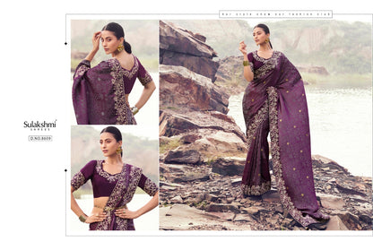 Sulakshmi Tissue Silk Saree with Jacquard Blouse