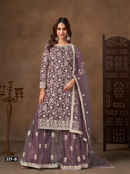 Timeless Elegance Embroidered Sharara Set