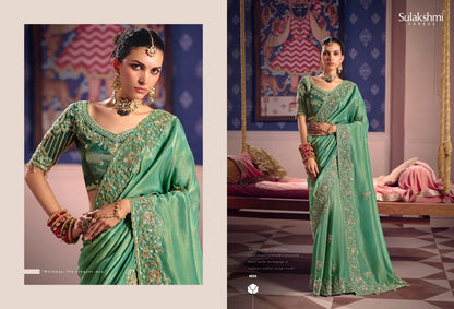 Exquisite Designer Viscose Zari Tissue sarees with luminous sheen