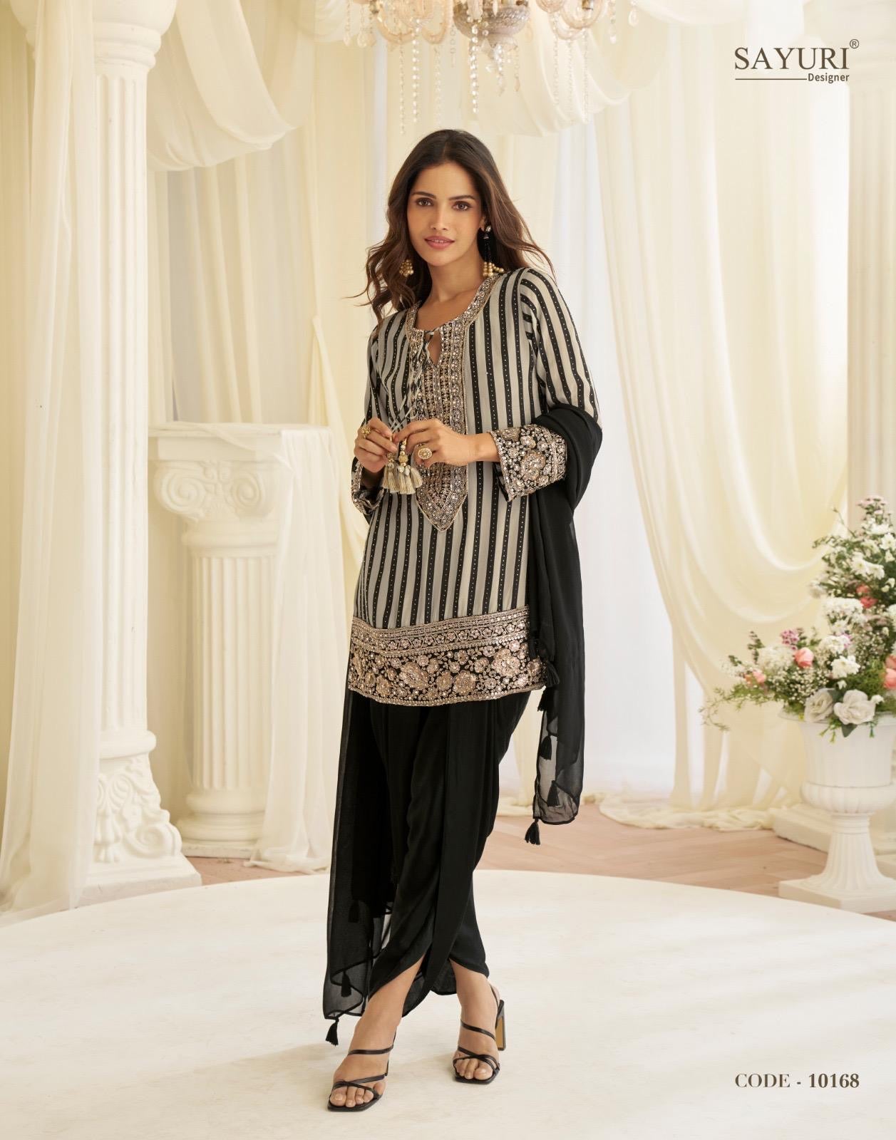 Premium Beads Embroidered Ethnic Suit Set – Farsi Plazo & Dhoti | Rasvika