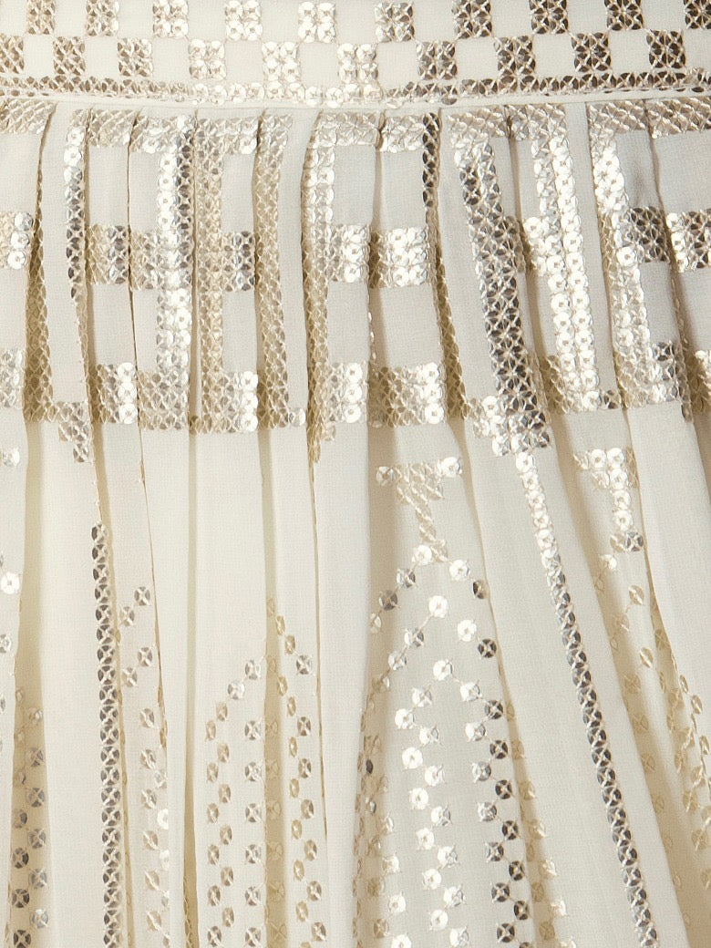 Elegant Ivory Sequin Designer Lehenga Choli