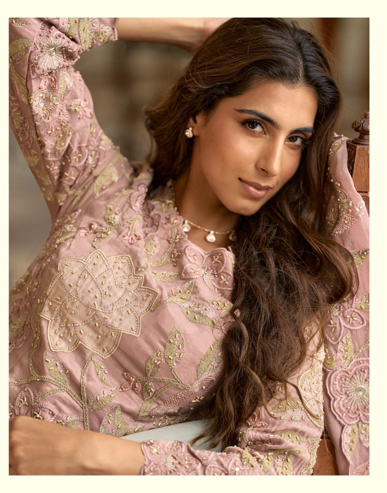 Sophisticated and Ethereal Hand Embroidered Kurti with Plazo