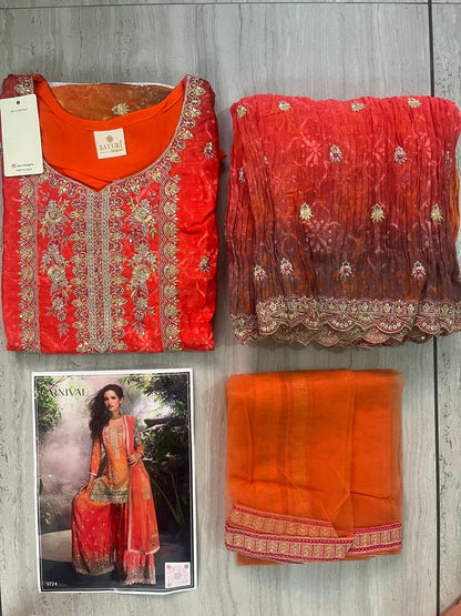 Radiant Bloom Festive Palazzo Set