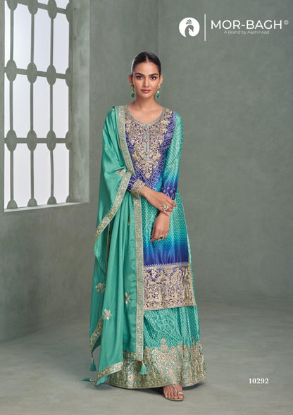 Mor-Bagh Luxury Bandhani Print Festive Suit