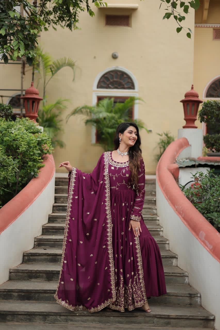 DESIGNER READYMADE TOP-SHARARA-DUPATTA Festival Wear