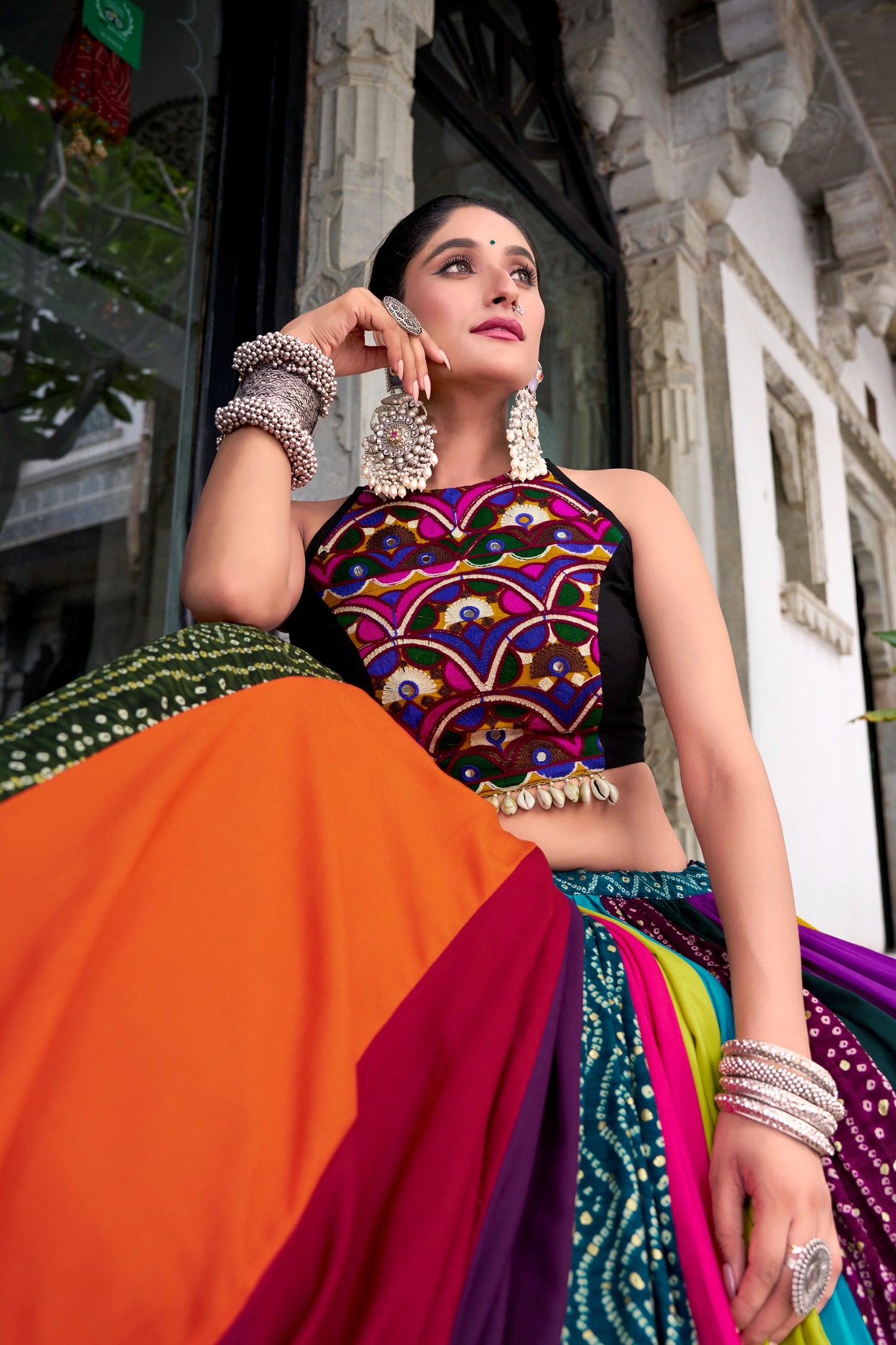 Rainbow Rasiya Navratri Lehenga Choli