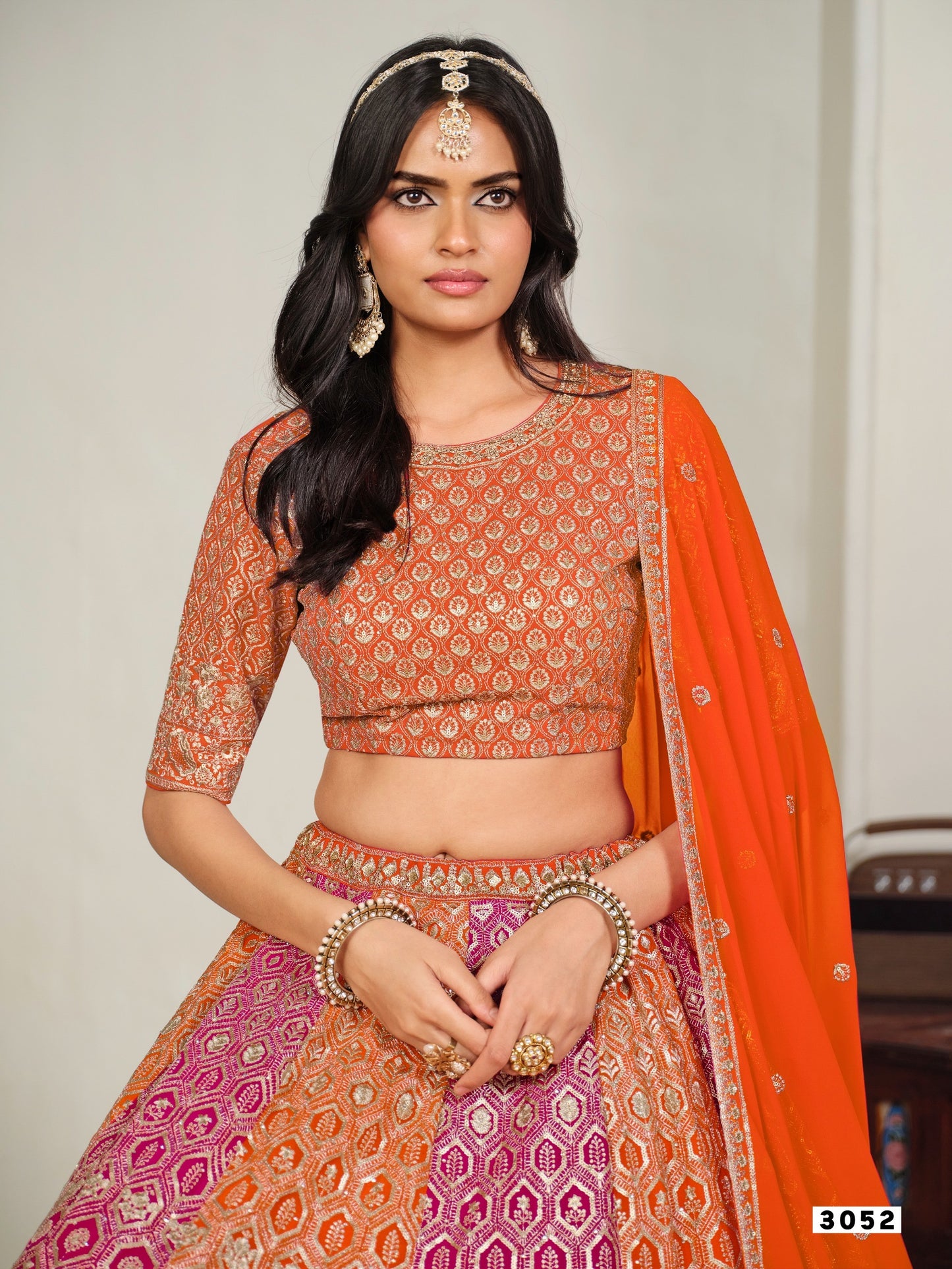 Multi-Color Patola Print Lehenga Choli