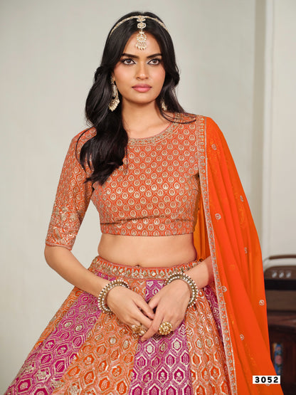 Multi-Color Patola Print Lehenga Choli
