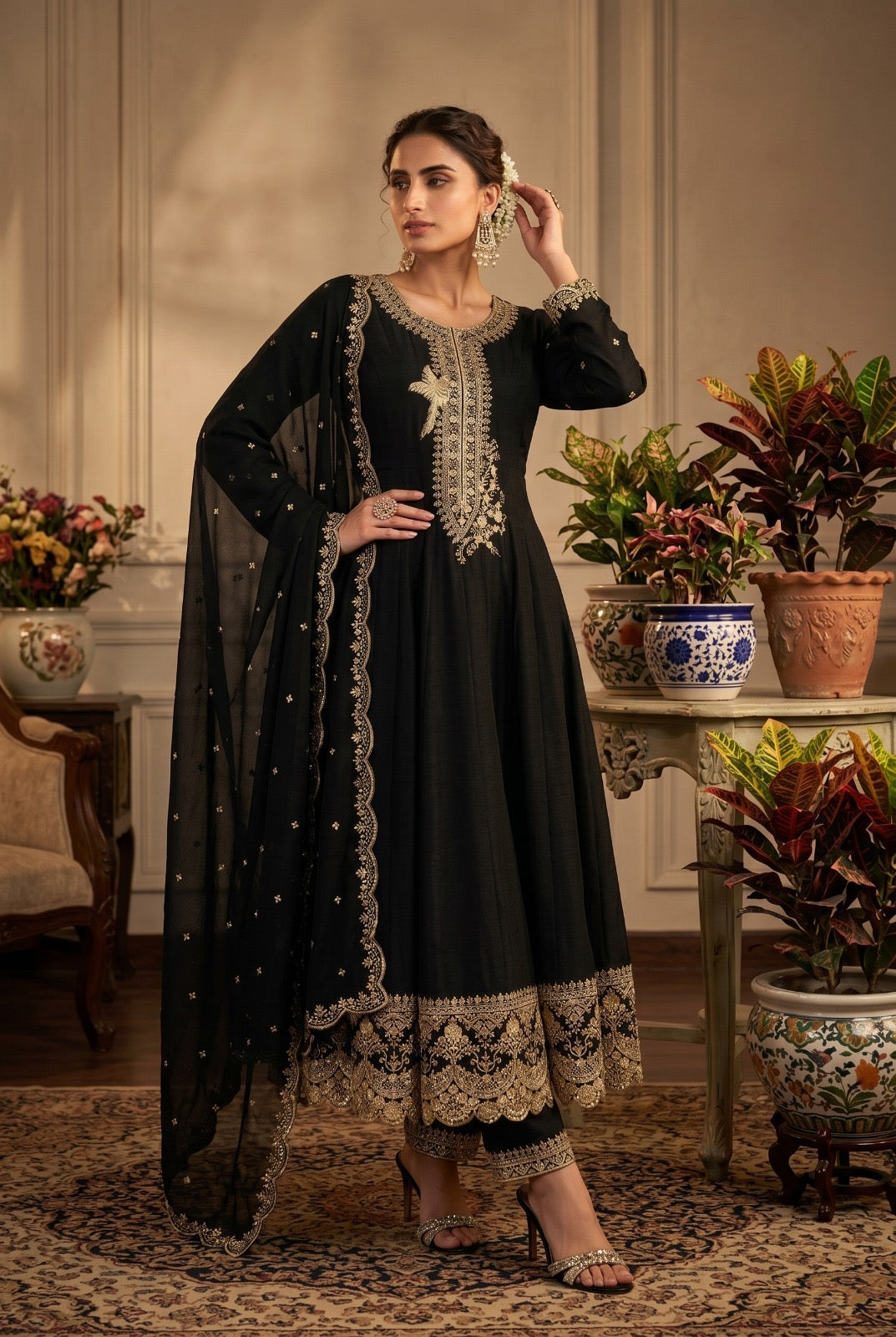 Aurraa Roohaa Premium Festive Embroidered Anarkali Suit Collection