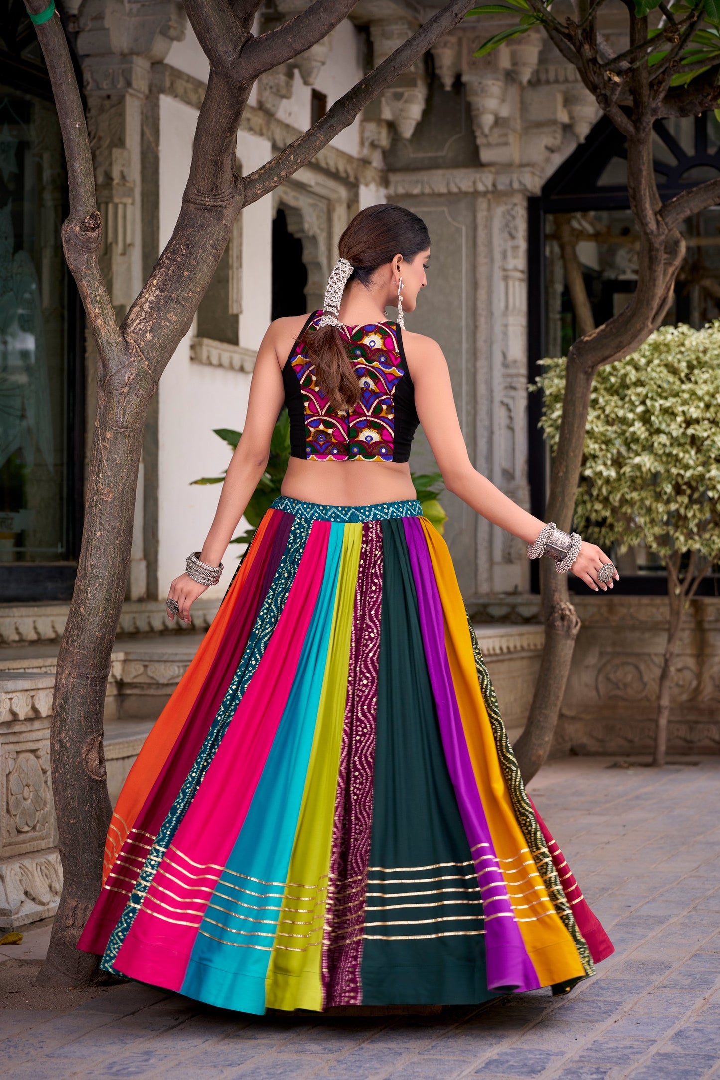 Rainbow Rasiya Navratri Lehenga Choli