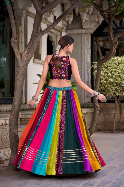 Rainbow Rasiya Navratri Lehenga Choli
