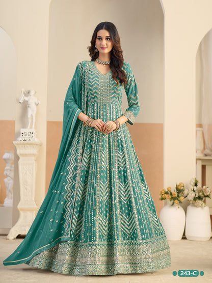 Embellished Georgette Anarkali Gown