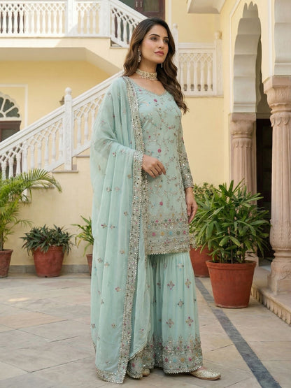 Stunning Sharara set for a festive occasion